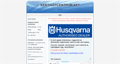 Desktop Screenshot of kertigepcentrum.hu