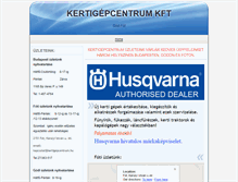 Tablet Screenshot of kertigepcentrum.hu